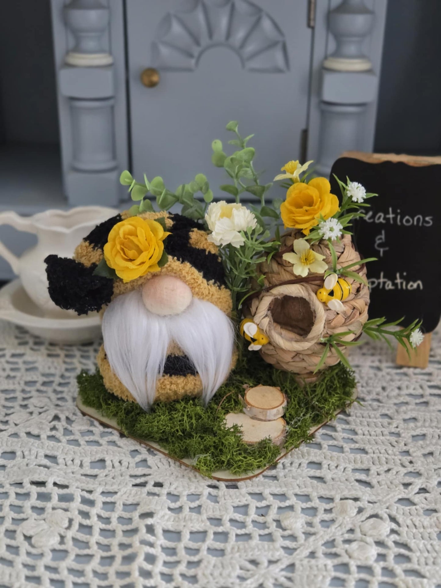 Small Bee Gnome at Home