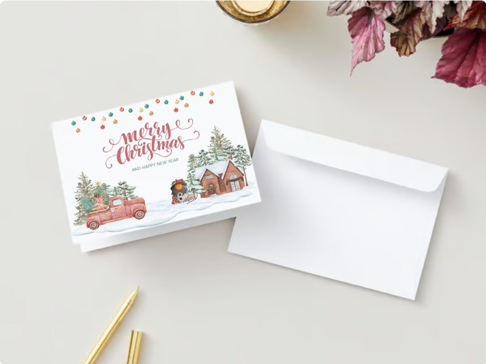 Gnome Merry Christmas Card - Set of 6
