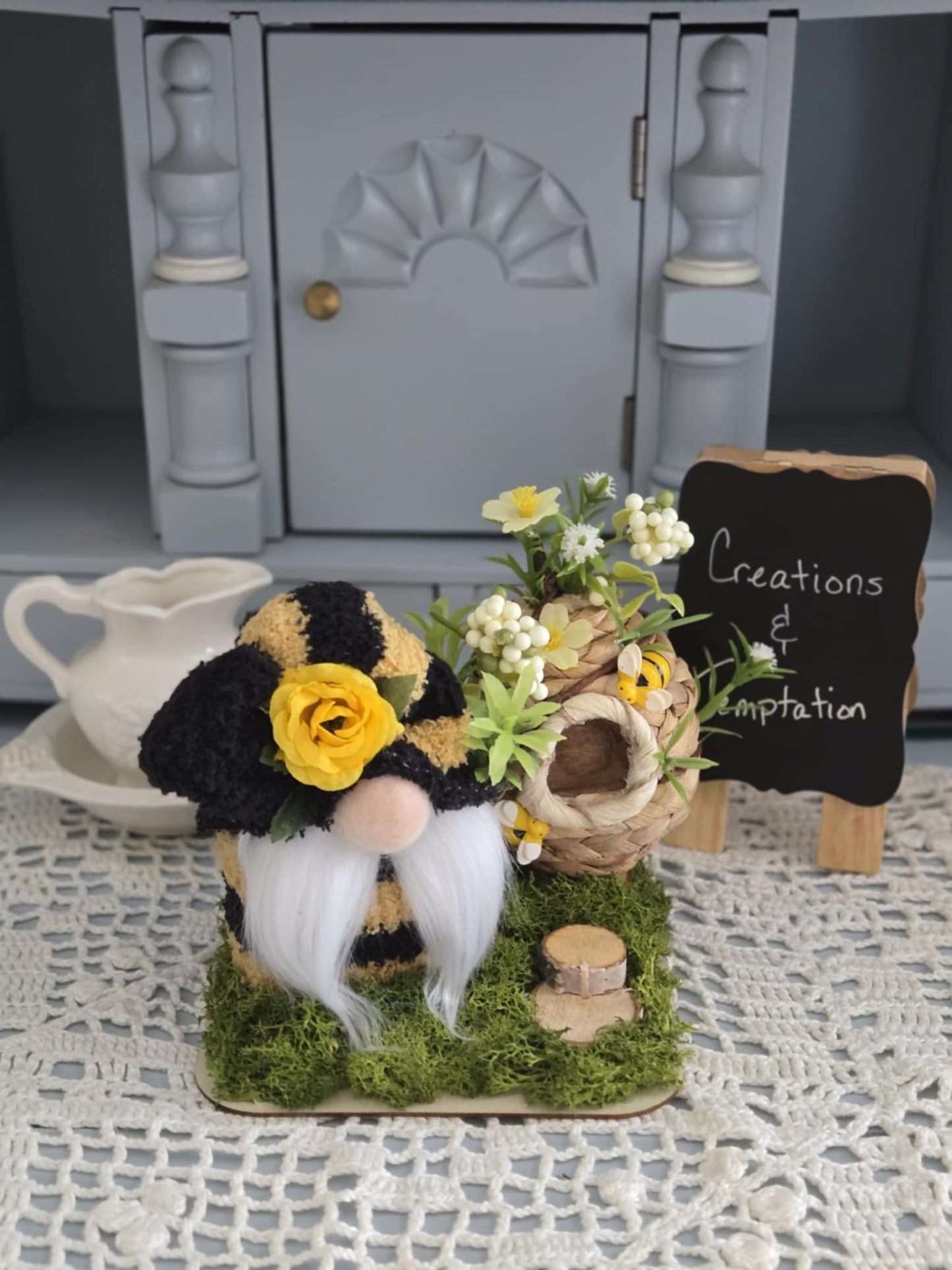 Small Bee Gnome at Home