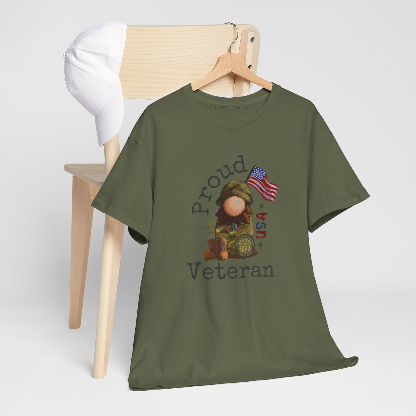 Military Proud Gnome Tee Shirt