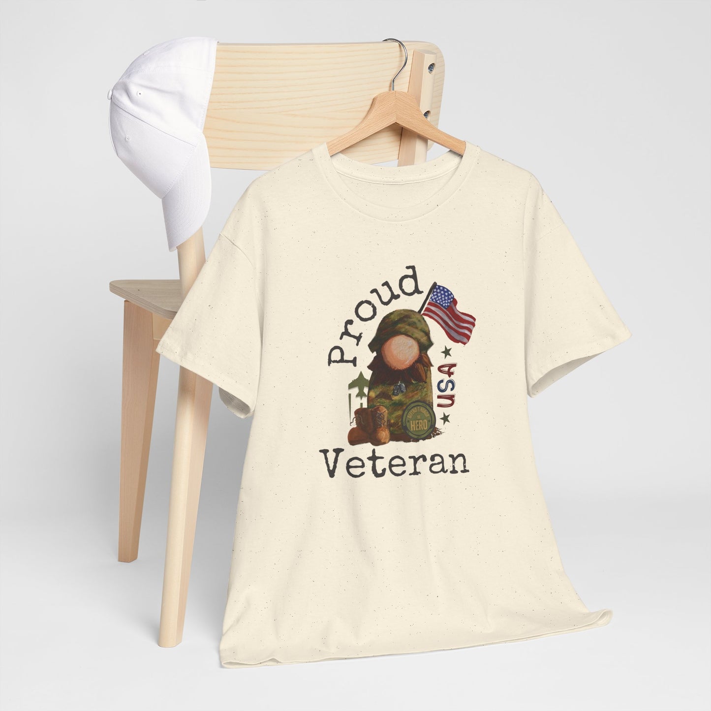 Military Proud Gnome Tee Shirt