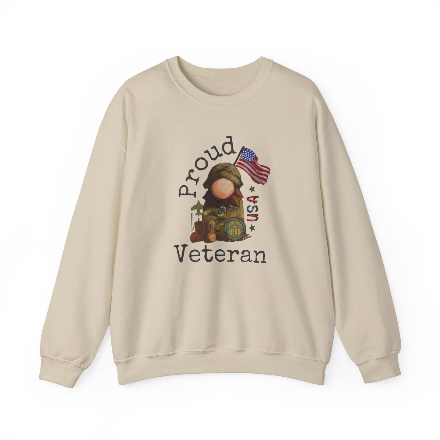 Military Proud Gnome Sweatshirt