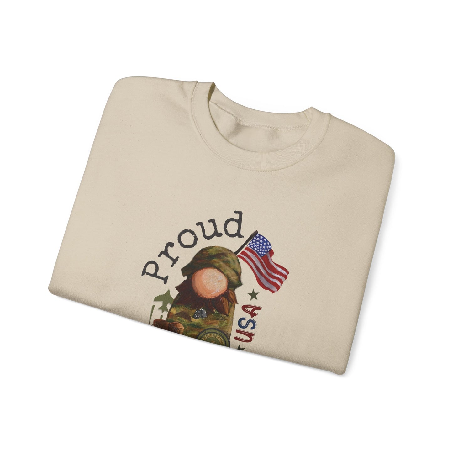 Military Proud Gnome Sweatshirt