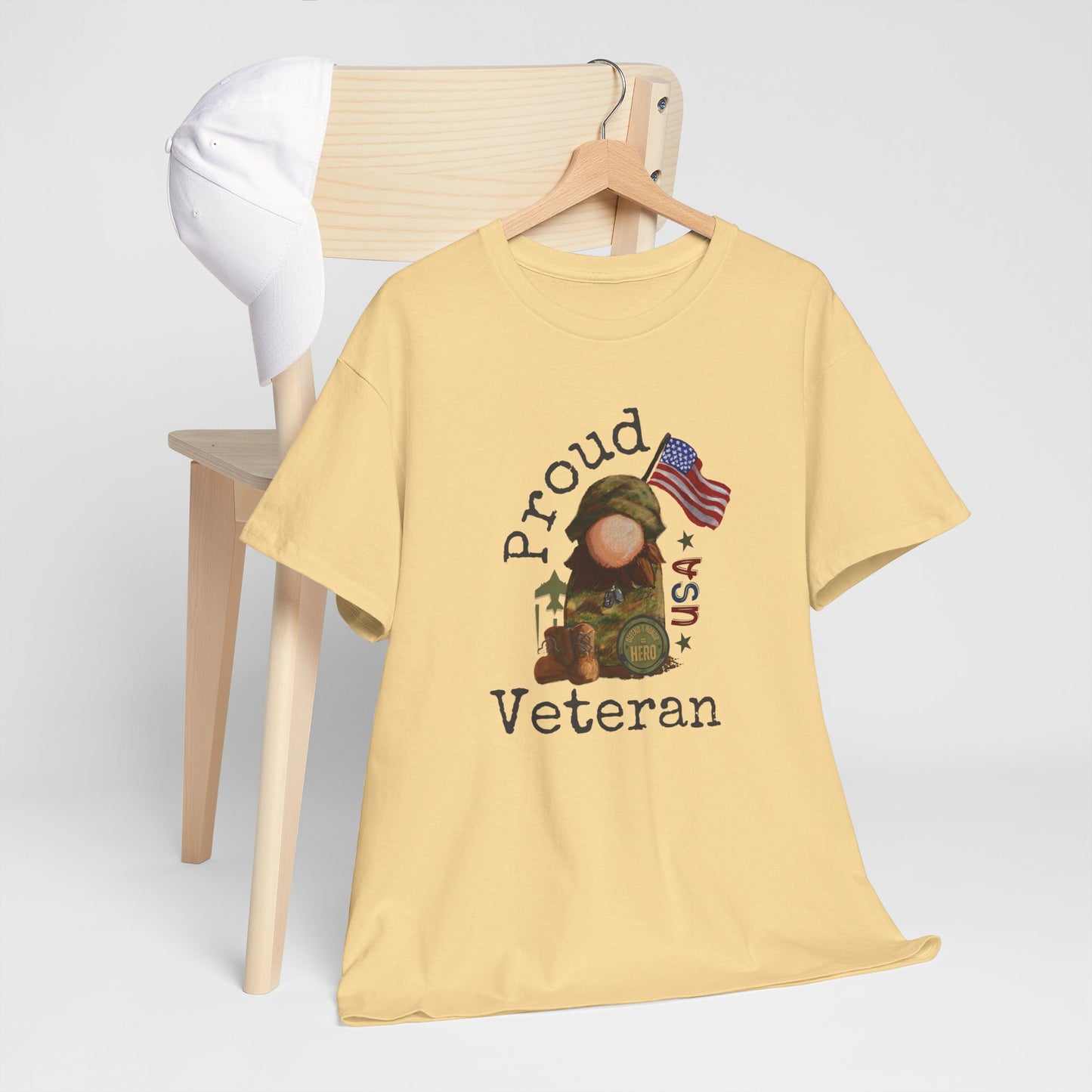 Military Proud Gnome Tee Shirt