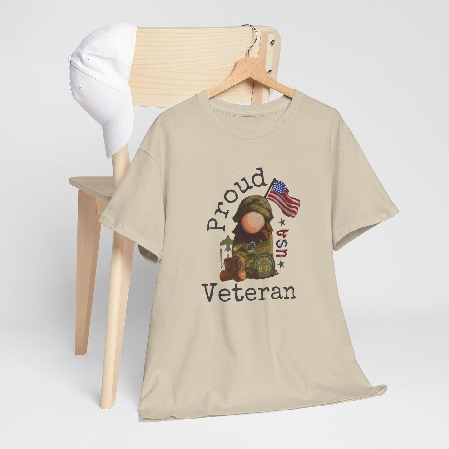 Military Proud Gnome Tee Shirt