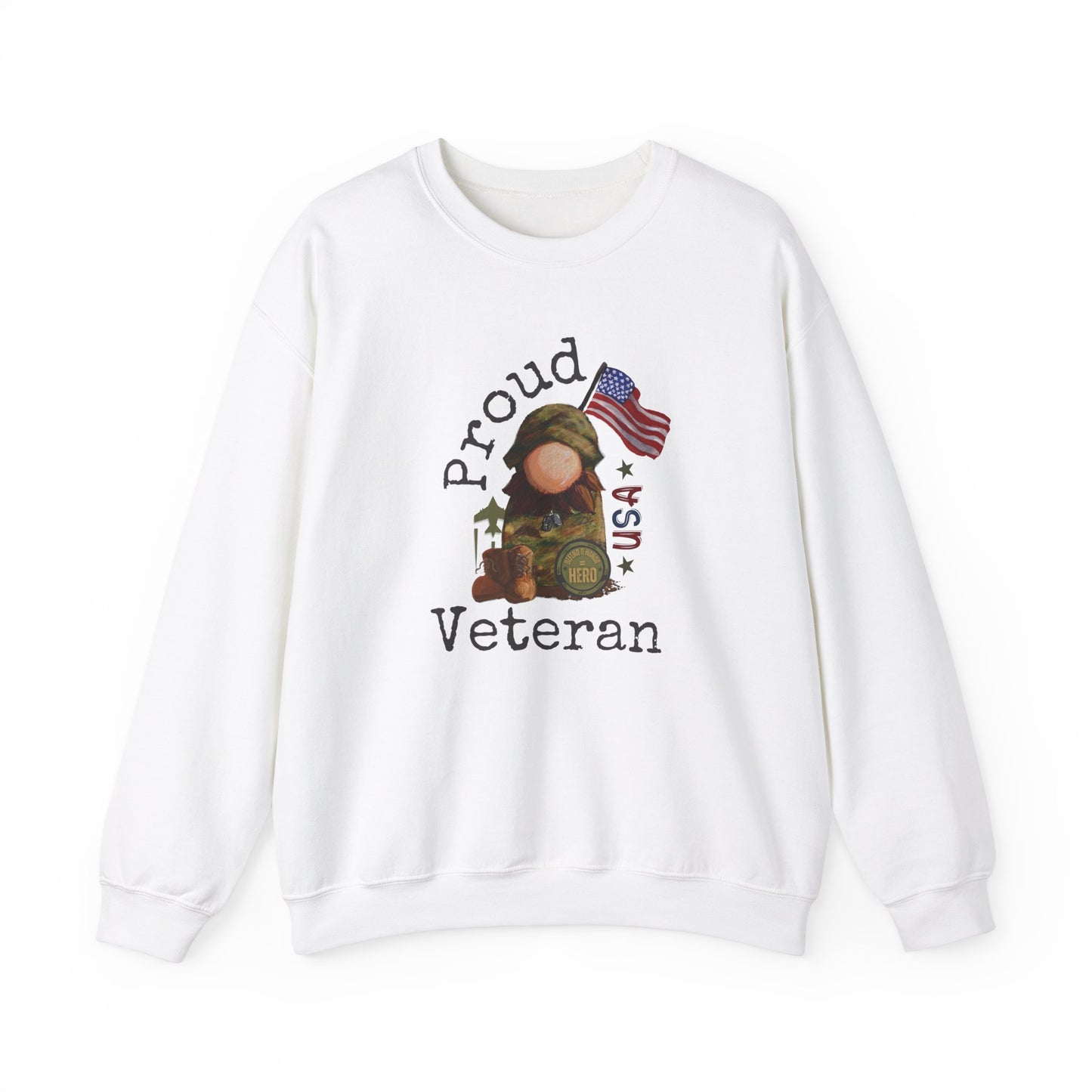 Military Proud Gnome Sweatshirt