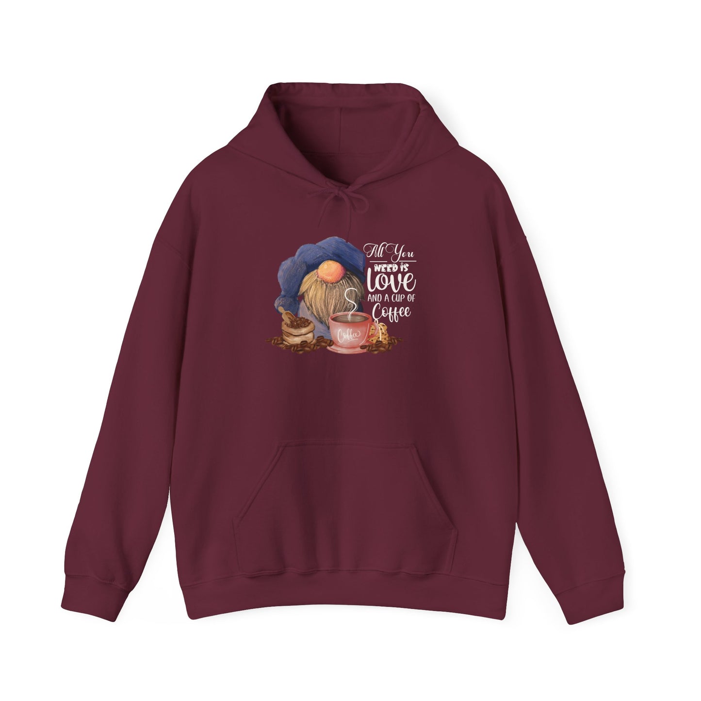 Coffee Love Gnome Hoodie