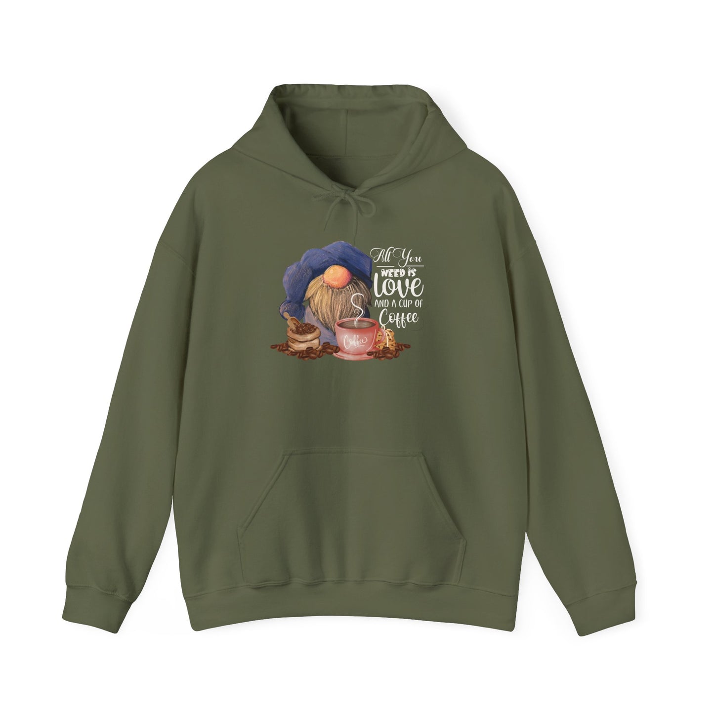 Coffee Love Gnome Hoodie