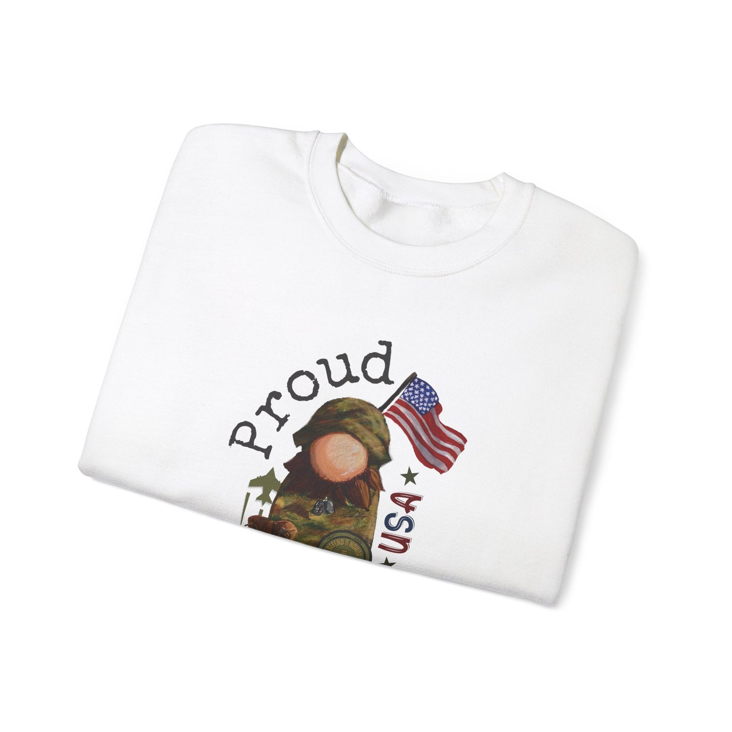 Military Proud Gnome Sweatshirt