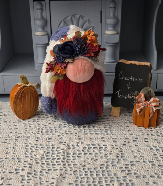 Cuddly Fall Gnome - Weighted Base Handcrafted Autumn Decor