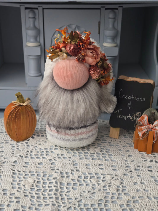 Cuddly Fall Gnome - Weighted Base Handcrafted Autumn Decor