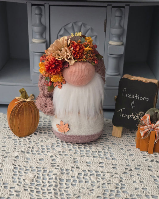 Cuddly Fall Gnome - Weighted Base Handcrafted Autumn Decor