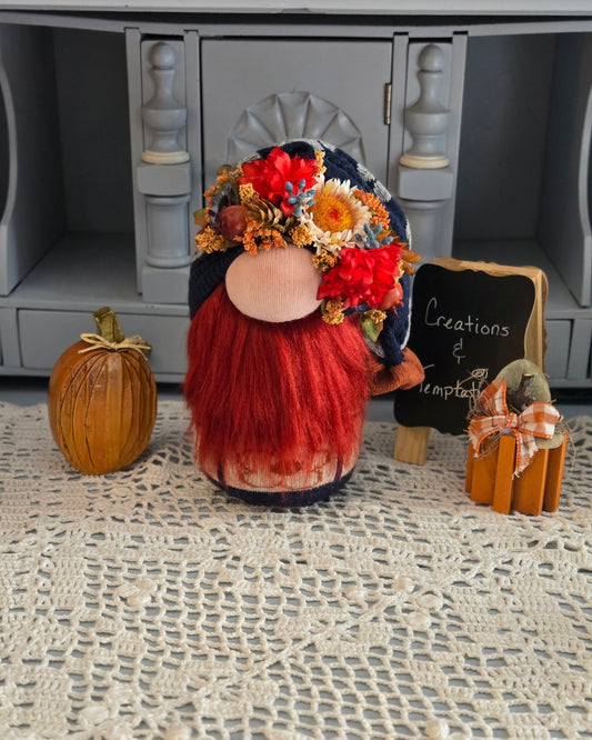 Cuddly Fall Gnome - Weighted Base Handcrafted Autumn Decor