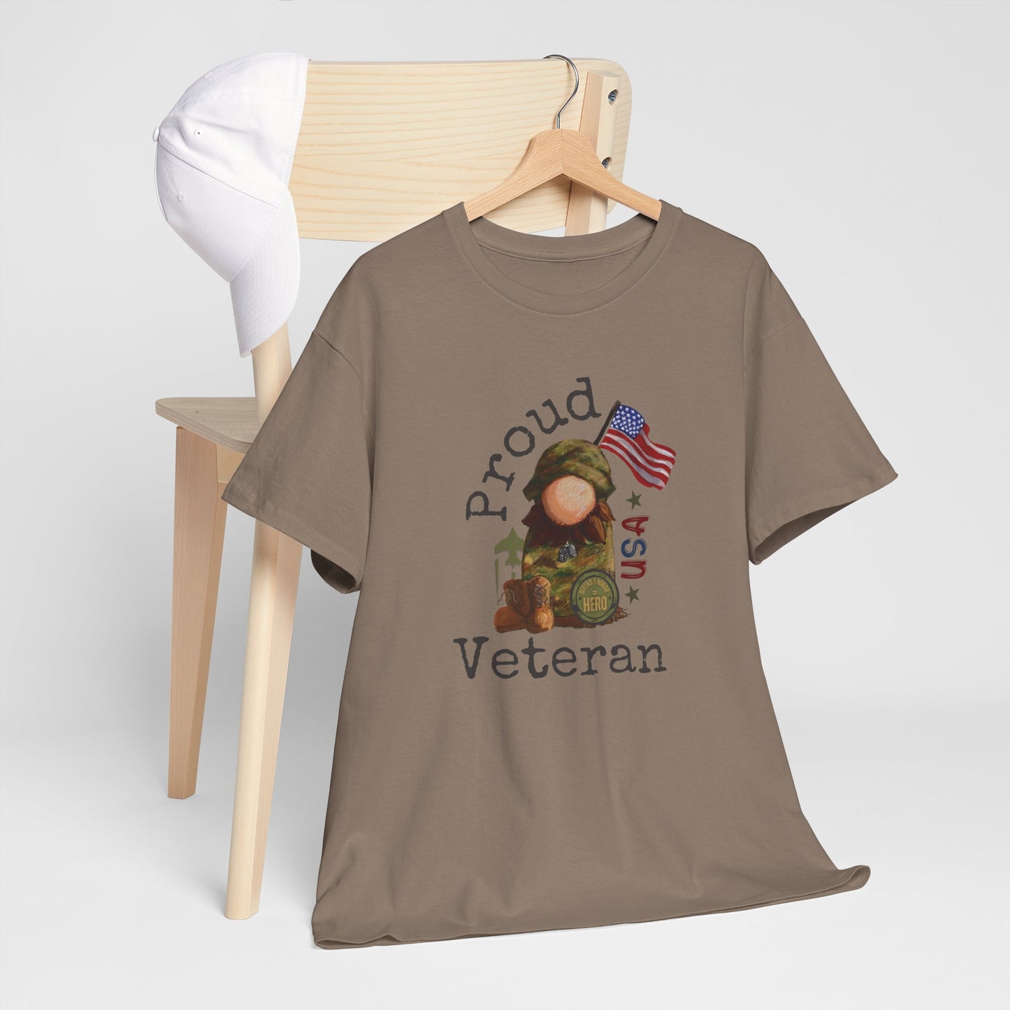 Military Proud Gnome Tee Shirt