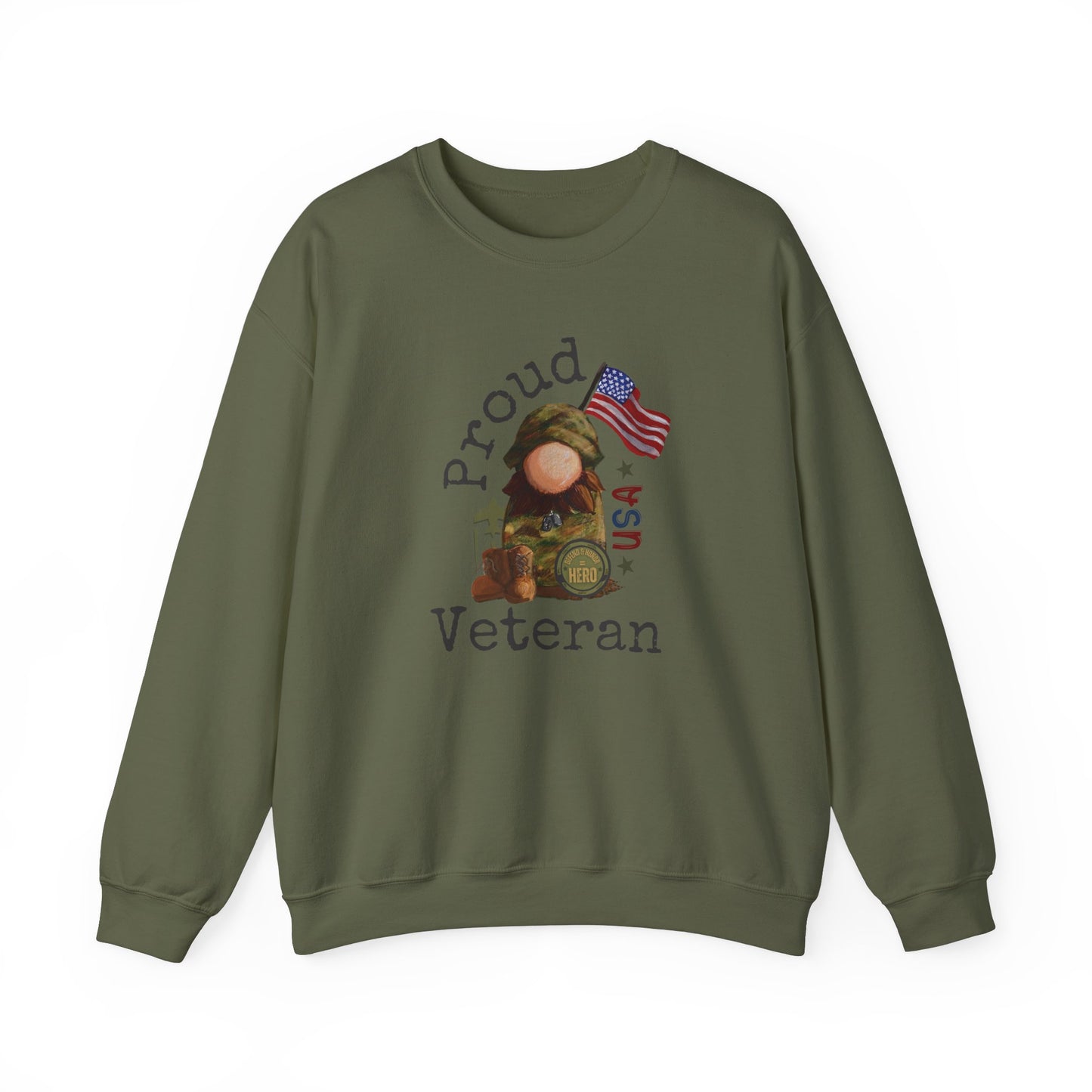 Military Proud Gnome Sweatshirt