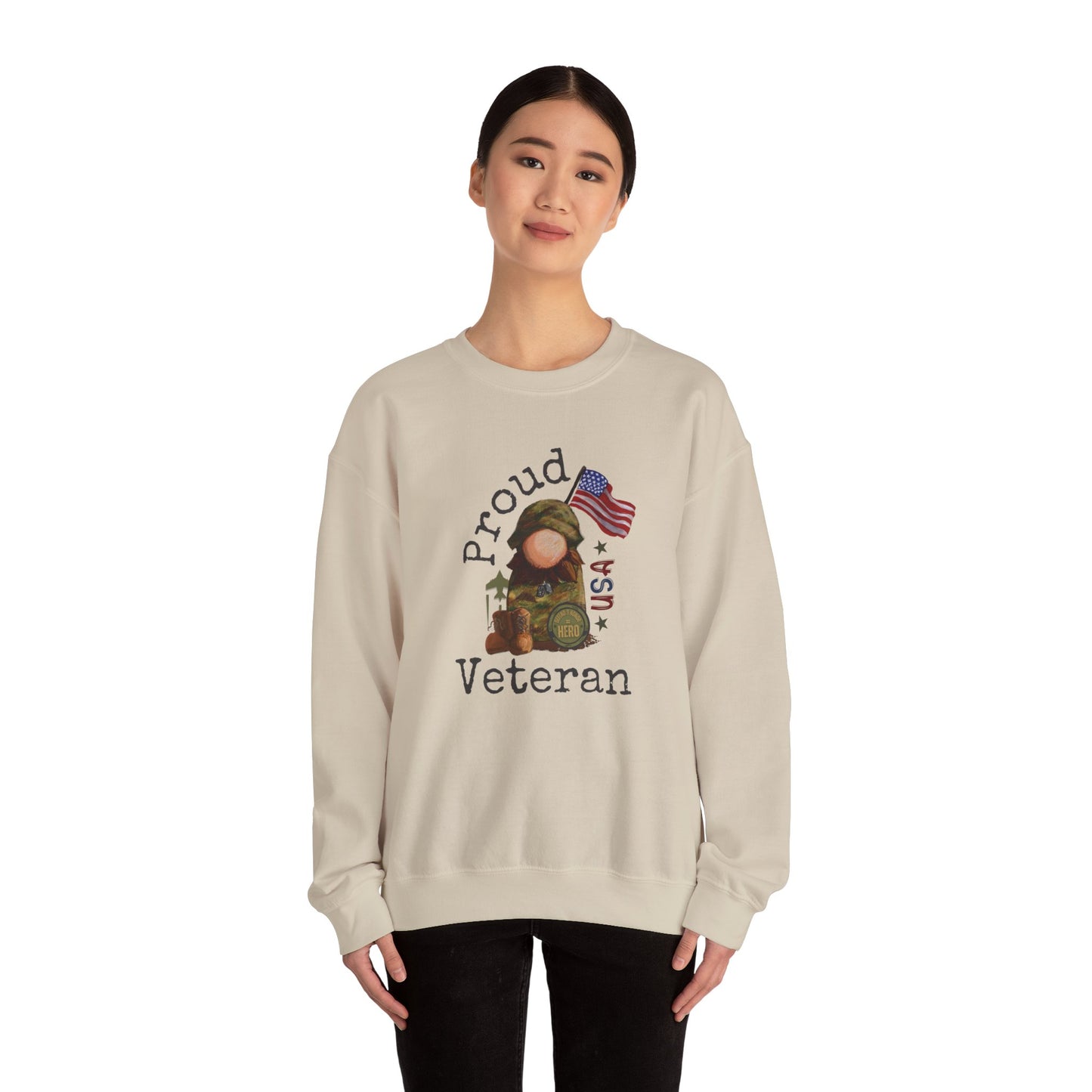 Military Proud Gnome Sweatshirt