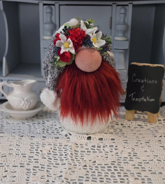America Star Gnome - 8 inch Handmade Weighted Base Decor