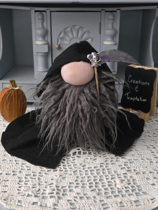Halloween Gnome Grim Reaper