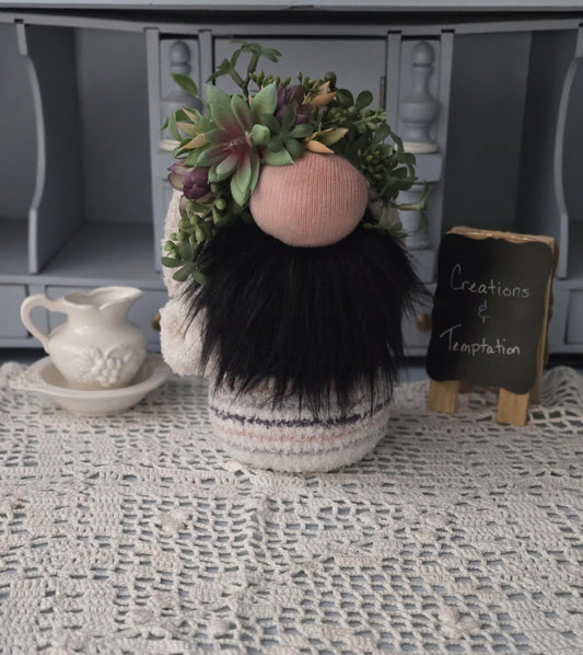 Garden Succulent Decor Gnome