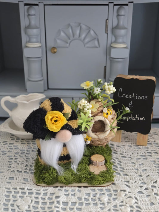 Small Bee Gnome at Home