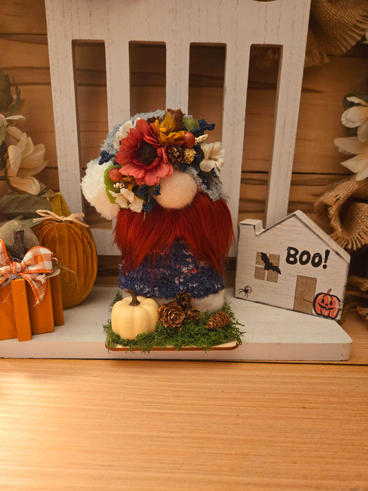 Medium Needle Felt Fall Gnome