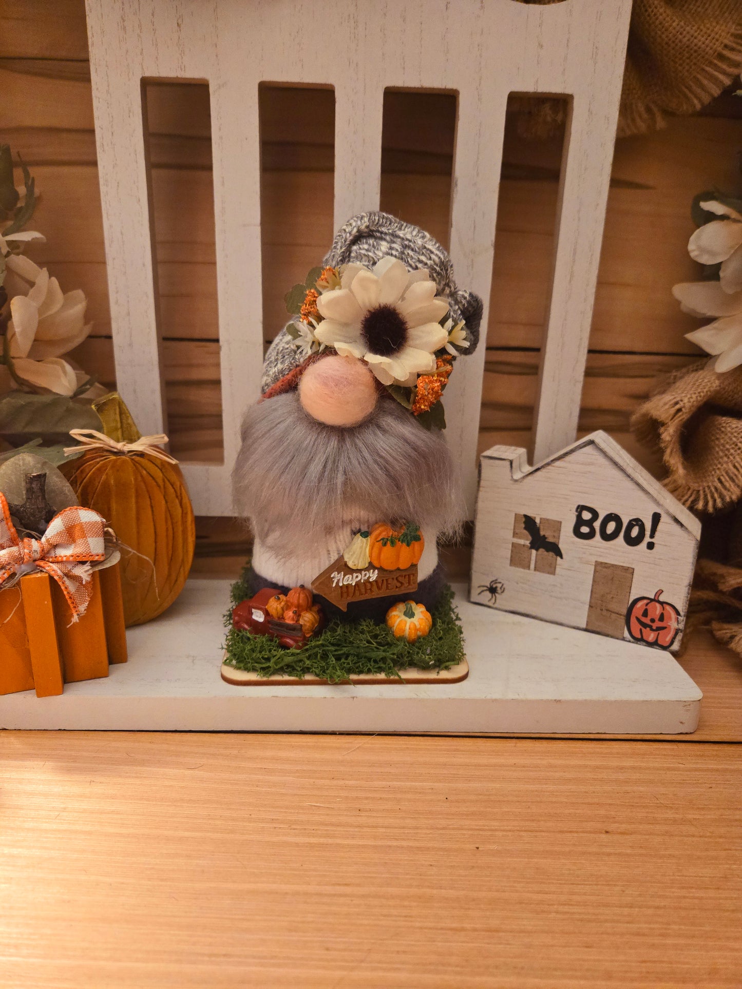 Medium Needle Felt Fall Gnome